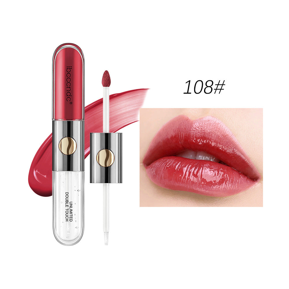 Double-headed Matte Lip Lacquer - Waterproof & Sweat-proof