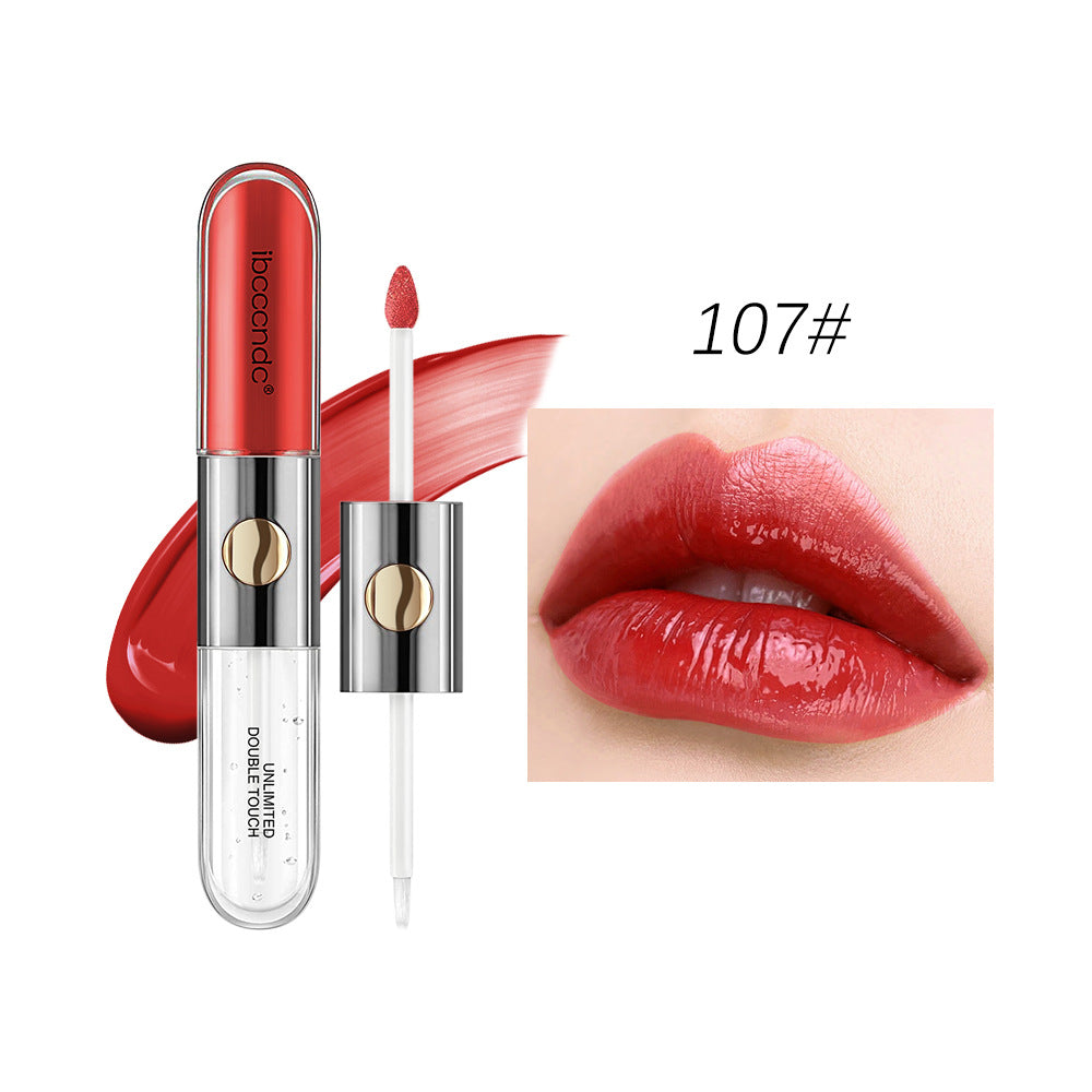 Double-headed Matte Lip Lacquer - Waterproof & Sweat-proof